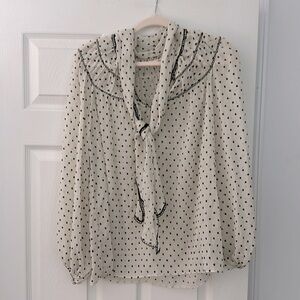 Like new tie neck blouse